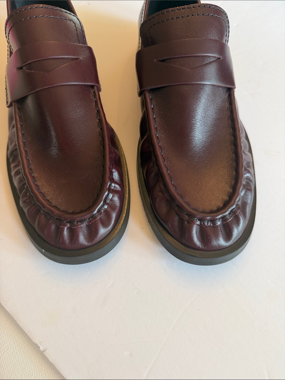 Miista Zika Burgandy loafers 38/8 brand new no box - Picture 3 of 8
